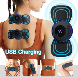 Mini Body Massager Pulse Neck Pain Relief Ems Butterfly Body Massager Men & Women