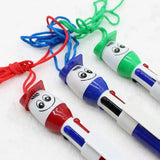 Kawii Style 4 Color Pen Smile Face Doll Pen Cowboy Ballpoint Pen .. (pack Of 6 Multi Colours