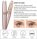 Flawless Usb Eyebrow Epilator, Women’s Eyebrow Razor Eyebrow Hair Removal Electric Eyebrow Shaver (rechargable)