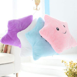 Star Glow Led Light Up Pillow Plush (random Color)