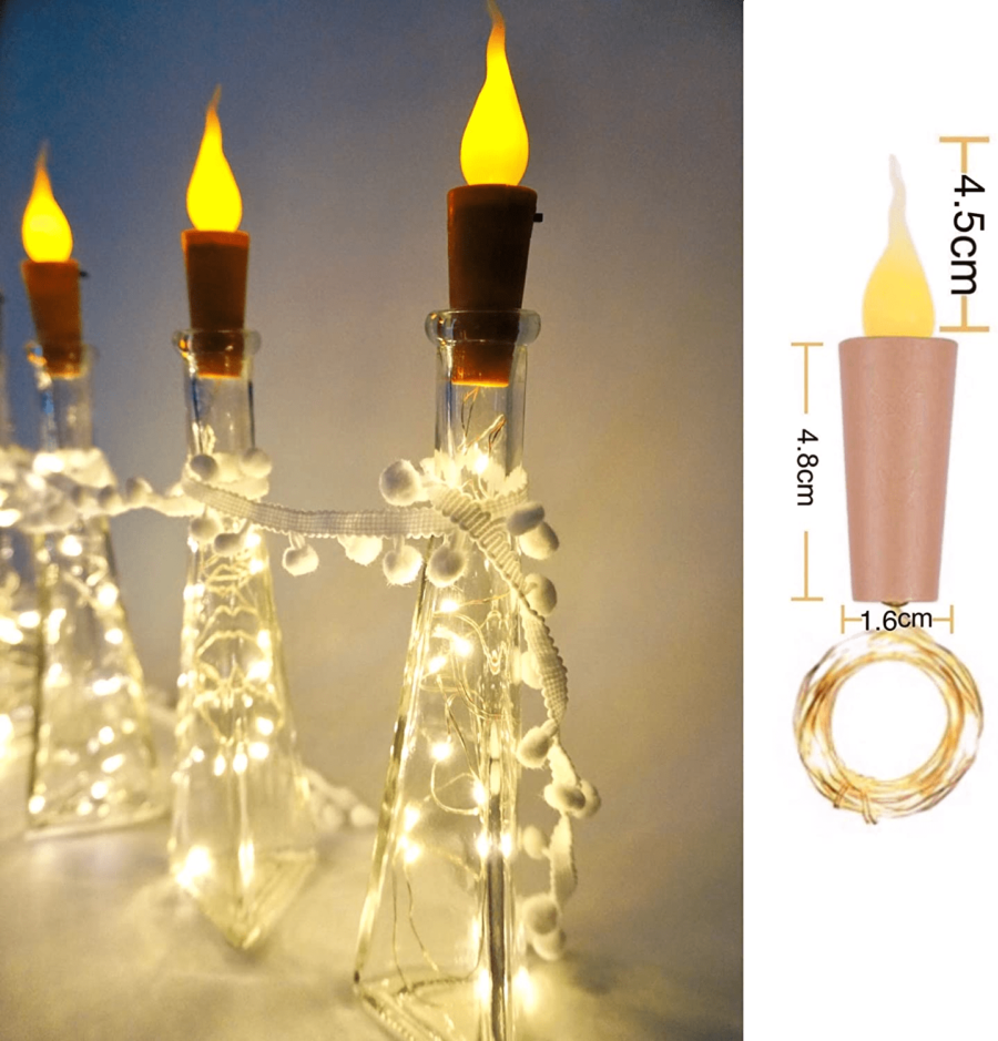 ( Cork ) Led Candle Crystal Led Strings Light