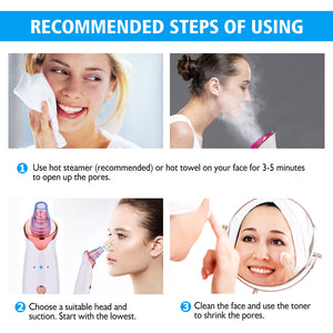 Vacuum Blackhead Remover Face Black Spots Cleaner White Dot Pimple Removal