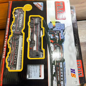 Battery Operated Express Train Toy With Tracks For Kids