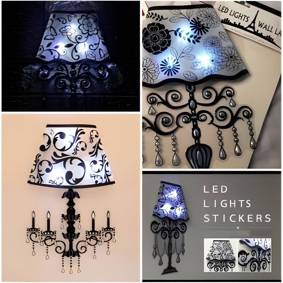 Self Adhesive Led Wall Lamp (mix/random Designs)led Wall Lamp Stickers