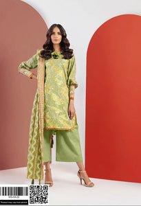 Alkaram Vintax Peach Unstitched L 3 Pieces Casual Wear | Winter 23