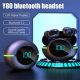 Y80 TWS Bluetooth 5.1 Wireless  LED Display  Earphone with Charging Case