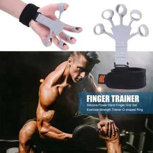 Finger Exerciser – Gripster Strengthener Finger Stretcher Hand Gripper Silicone Finger Grip Patient Hand Strengthening Guitar Finger Flexion And Hand Strengthening Extension Exercise Device – Each