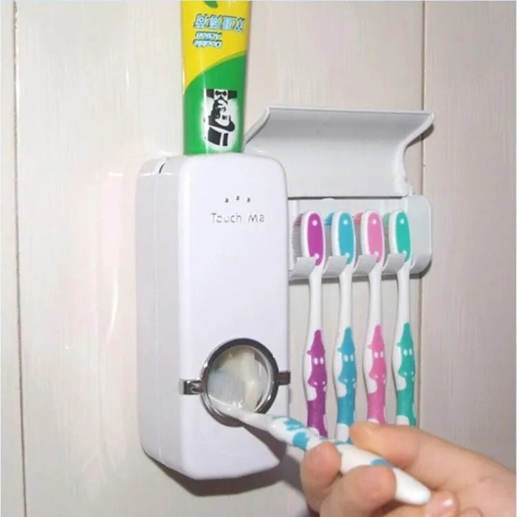 Toothpaste Dispenser Automatic Toothpaste Squeezer And Holder Set