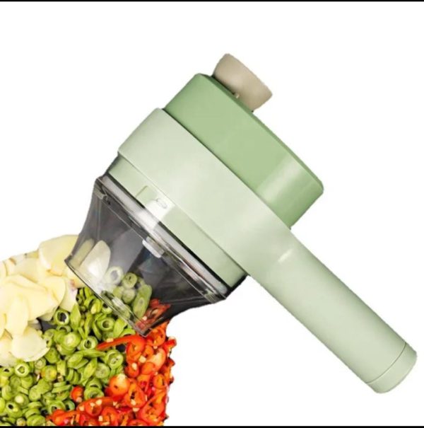 Electric Handheld Hammer Multi Function Vegetable Cutter Set Food Chopper Vegetable Fruit Slicer,for Garlic Pepper Chili Onion Celery Ginger Meat