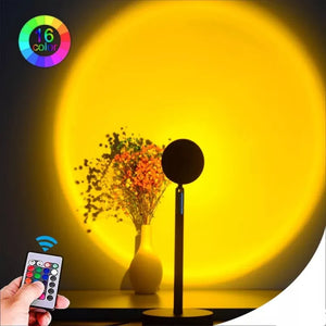 Sunset Lamp Remote Control Sunset Projection Lamp With 16Beautiful Colours