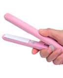 Mini Small Hair Straightener Student Mini Crystal Flat Iron Bangs Straight Hair Curler Fashion Portable Hair Styling Tools - beautysweetie