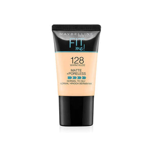 Maybelline New York Fit Me Matte + Poreless Liquid Foundation - 128 Warm Nude 18ml