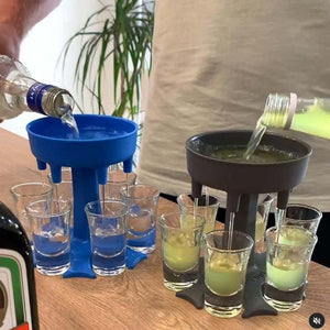 6 Glass Dispenser And Holder Fill Up To Six Glass Dispenser Holder Great For Holidays Parties (without Glass)